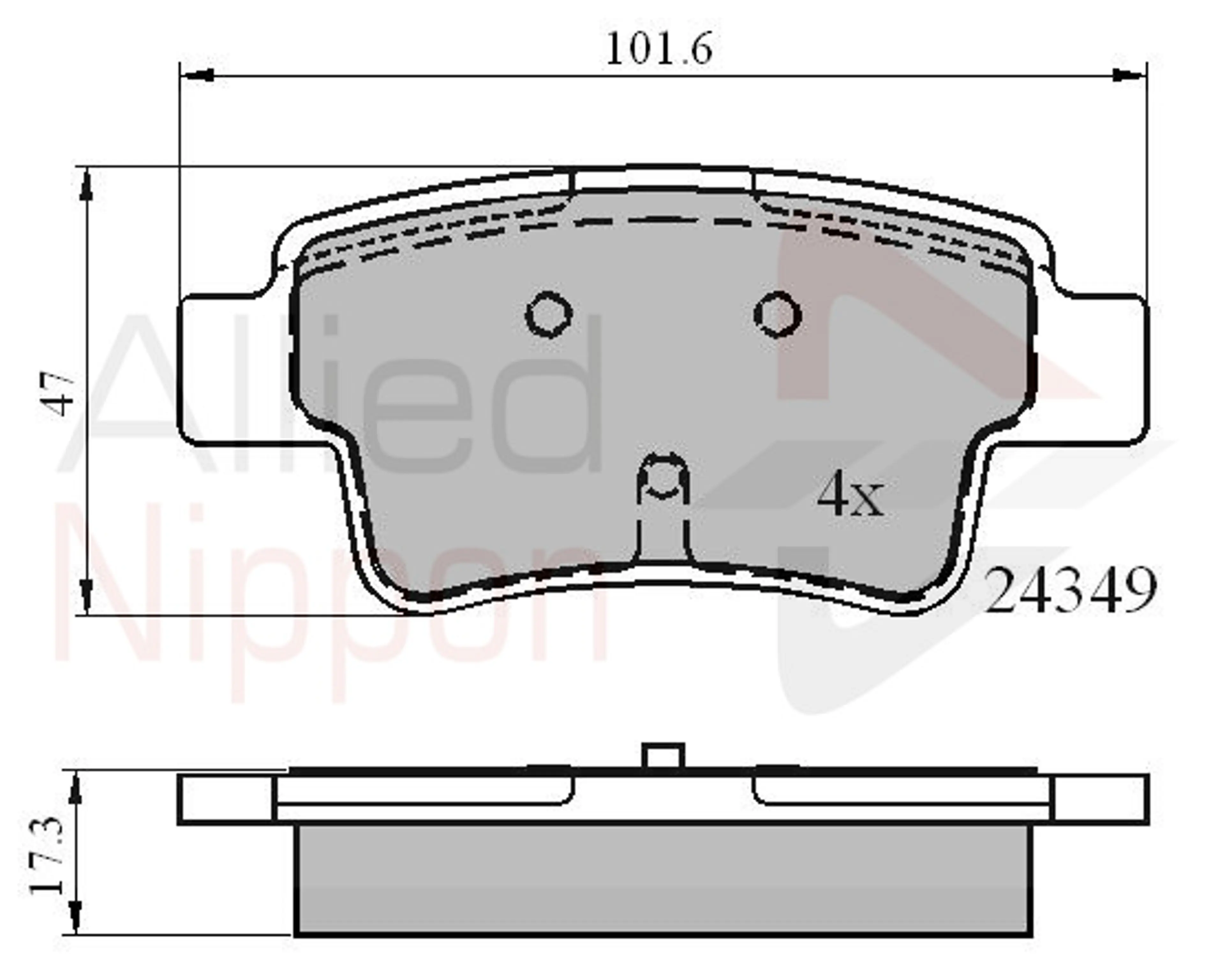 CD-KB - JUEGO DE PASTILLAS DE FRENO