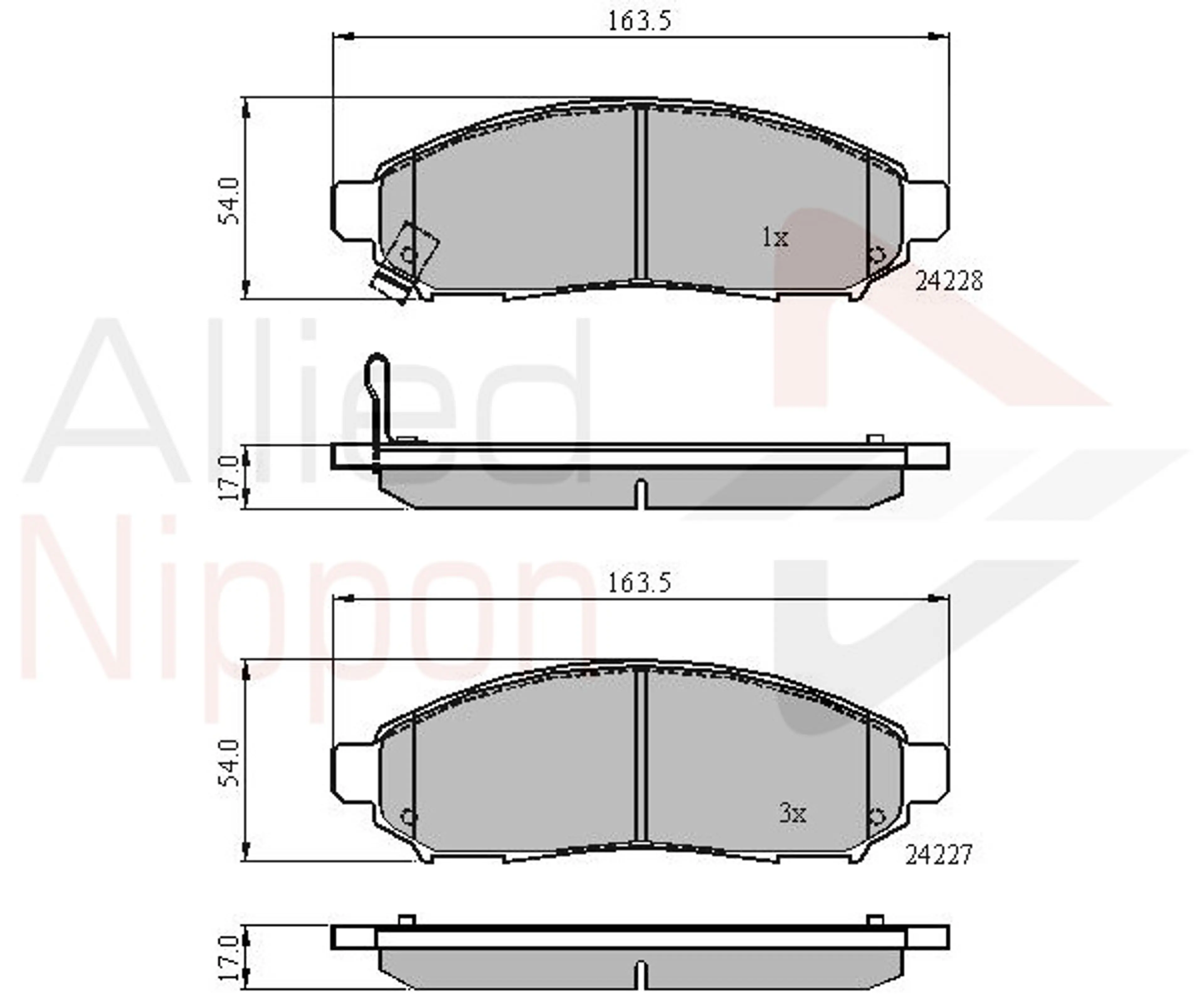CD-KB - JUEGO DE PASTILLAS DE FRENO