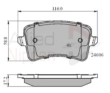 CD-KB - JUEGO DE PASTILLAS DE FRENO