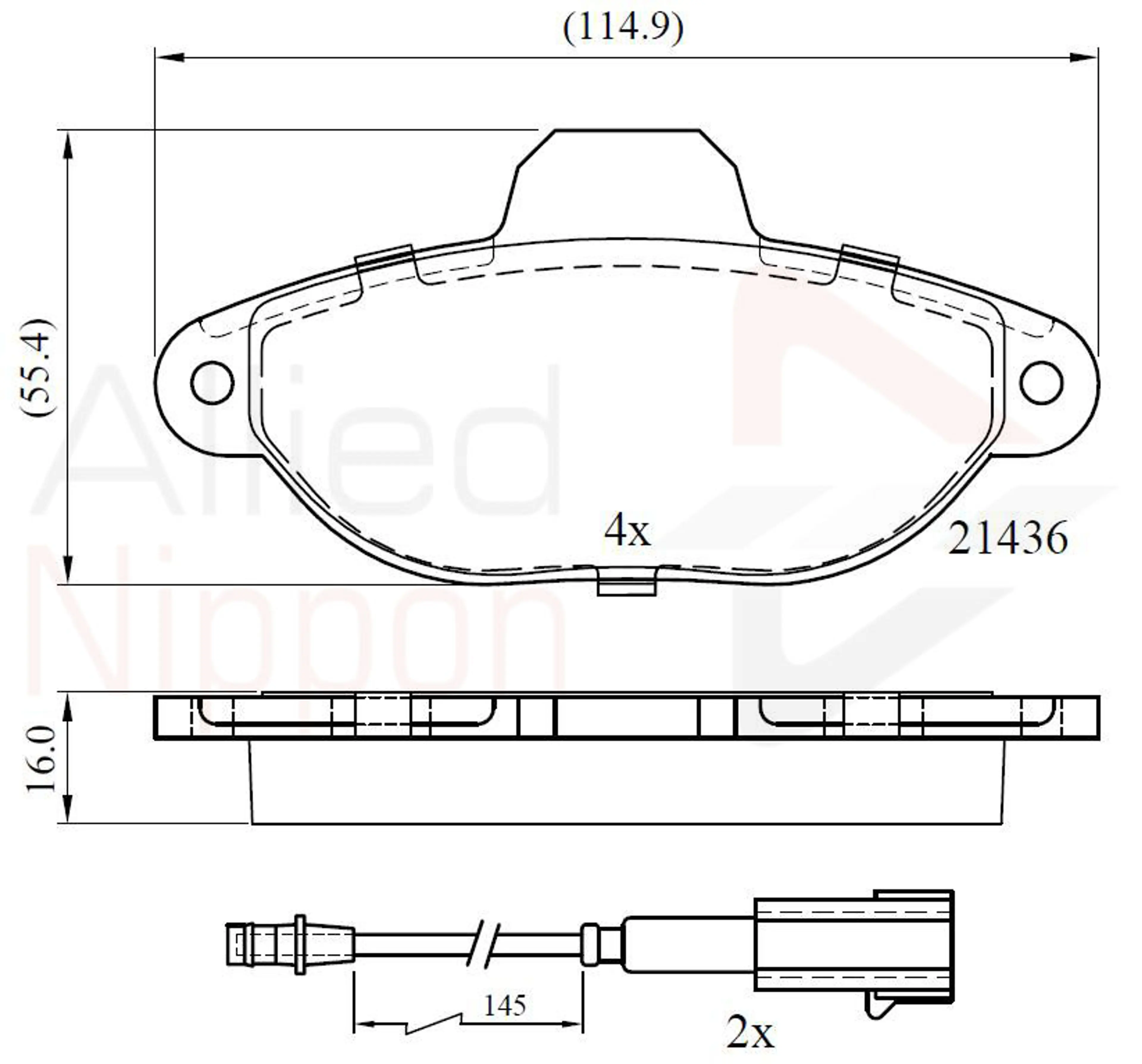 CD-KB - JUEGO DE PASTILLAS DE FRENO