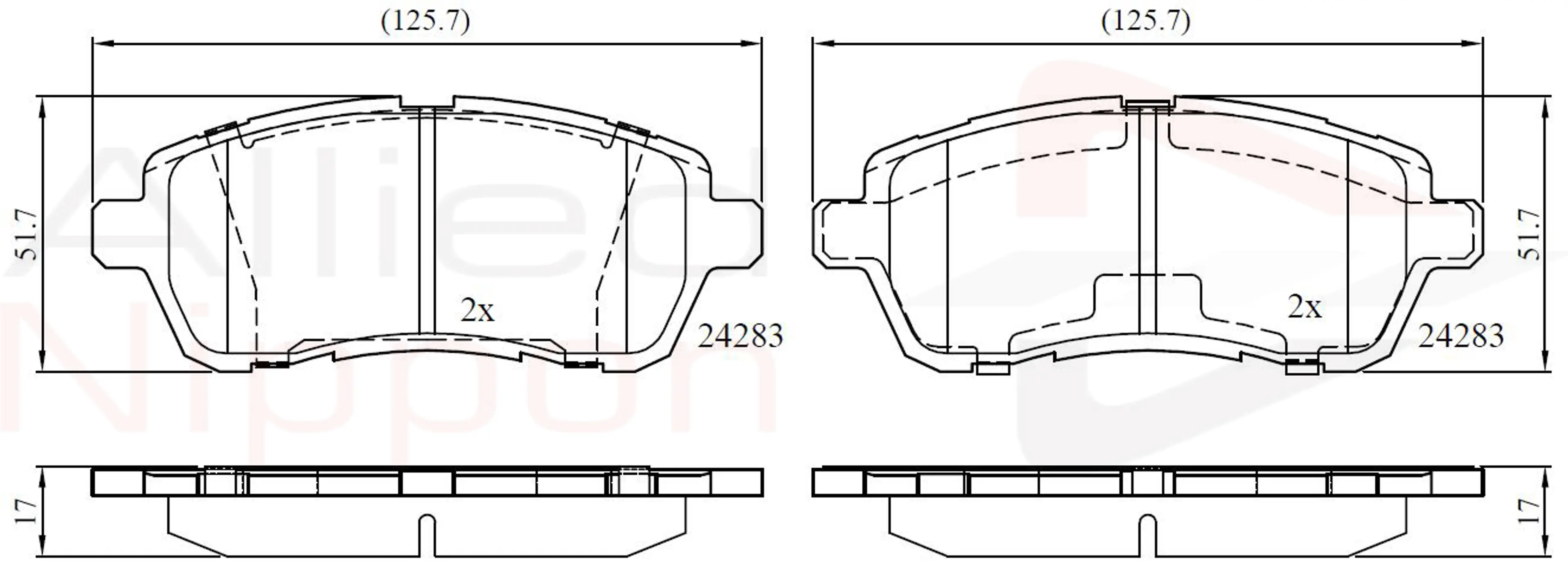 CD-KB - JUEGO DE PASTILLAS DE FRENO