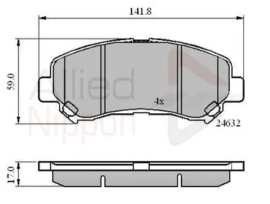 CD-KB - JUEGO DE PASTILLAS DE FRENO