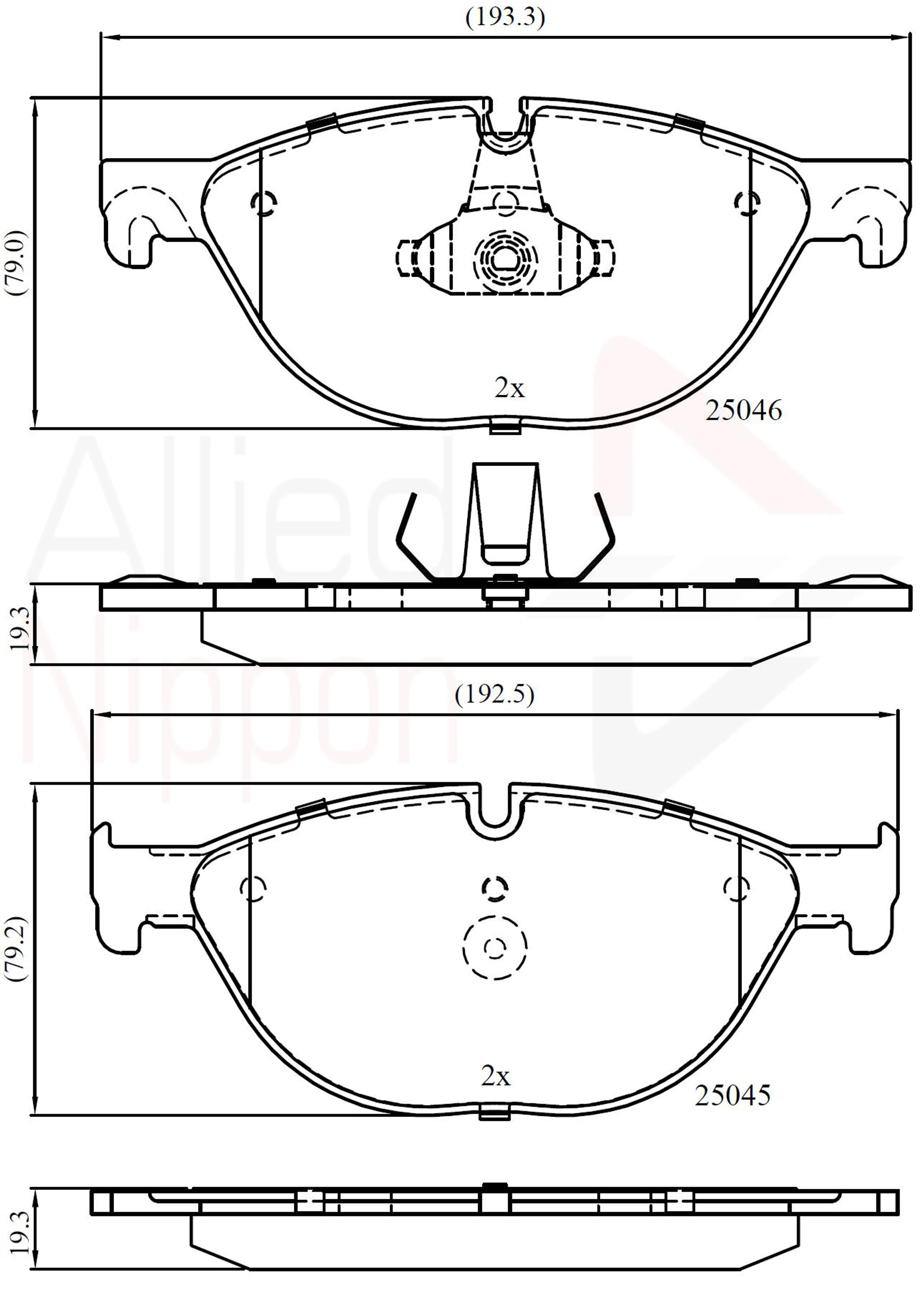 CD-KB - JUEGO DE PASTILLAS DE FRENO