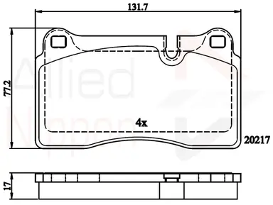 CD-KB - JUEGO DE PASTILLAS DE FRENO