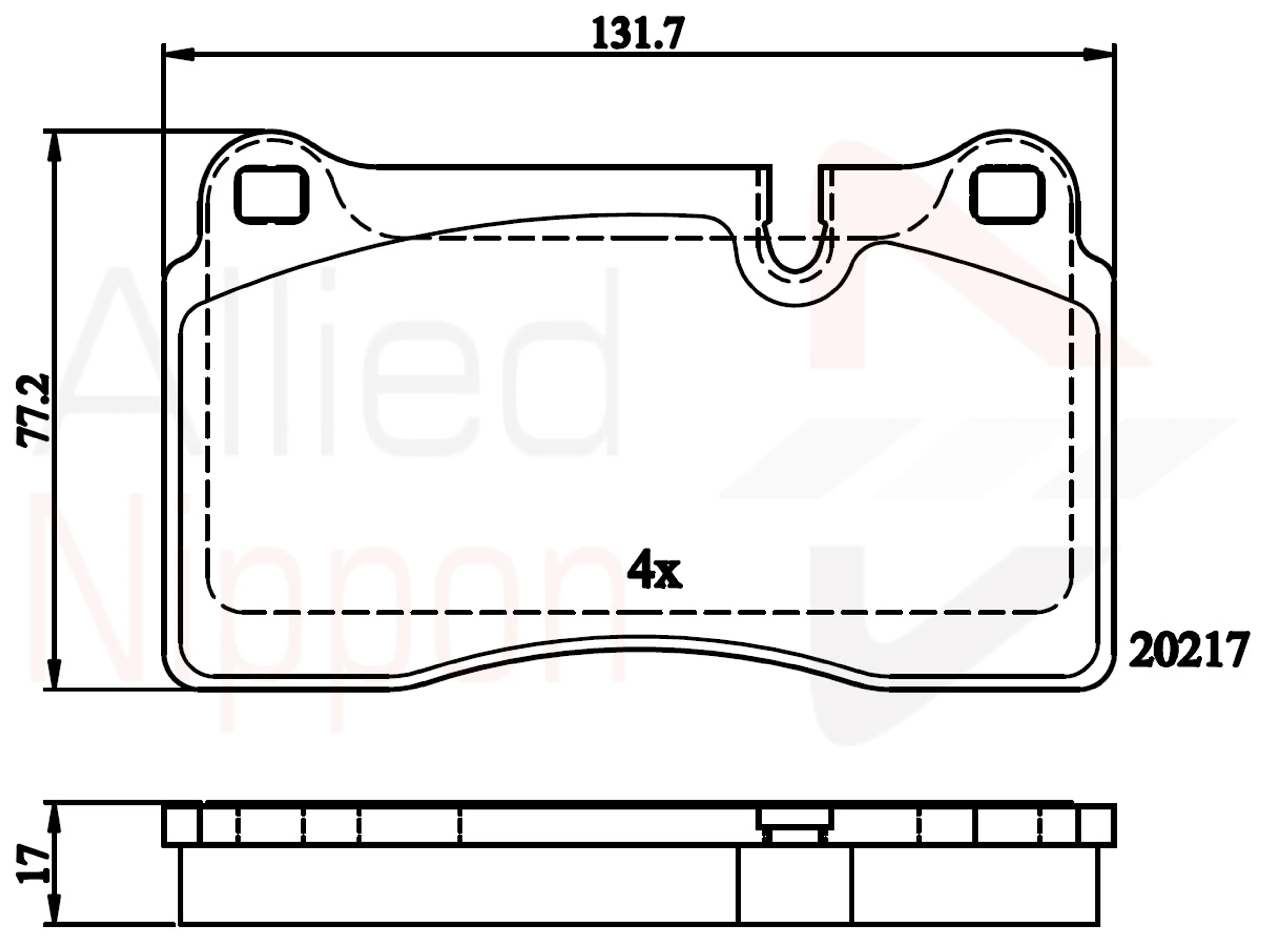 CD-KB - JUEGO DE PASTILLAS DE FRENO