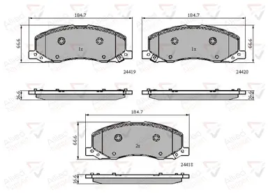 CD-KB - JUEGO DE PASTILLAS DE FRENO