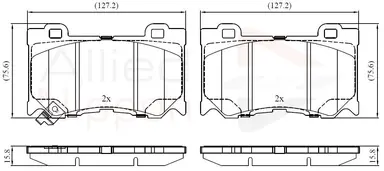 CD-KB - JUEGO DE PASTILLAS DE FRENO