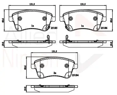 CD-KB - JUEGO DE PASTILLAS DE FRENO