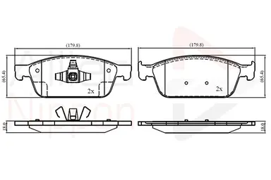CD-KB - JUEGO DE PASTILLAS DE FRENO