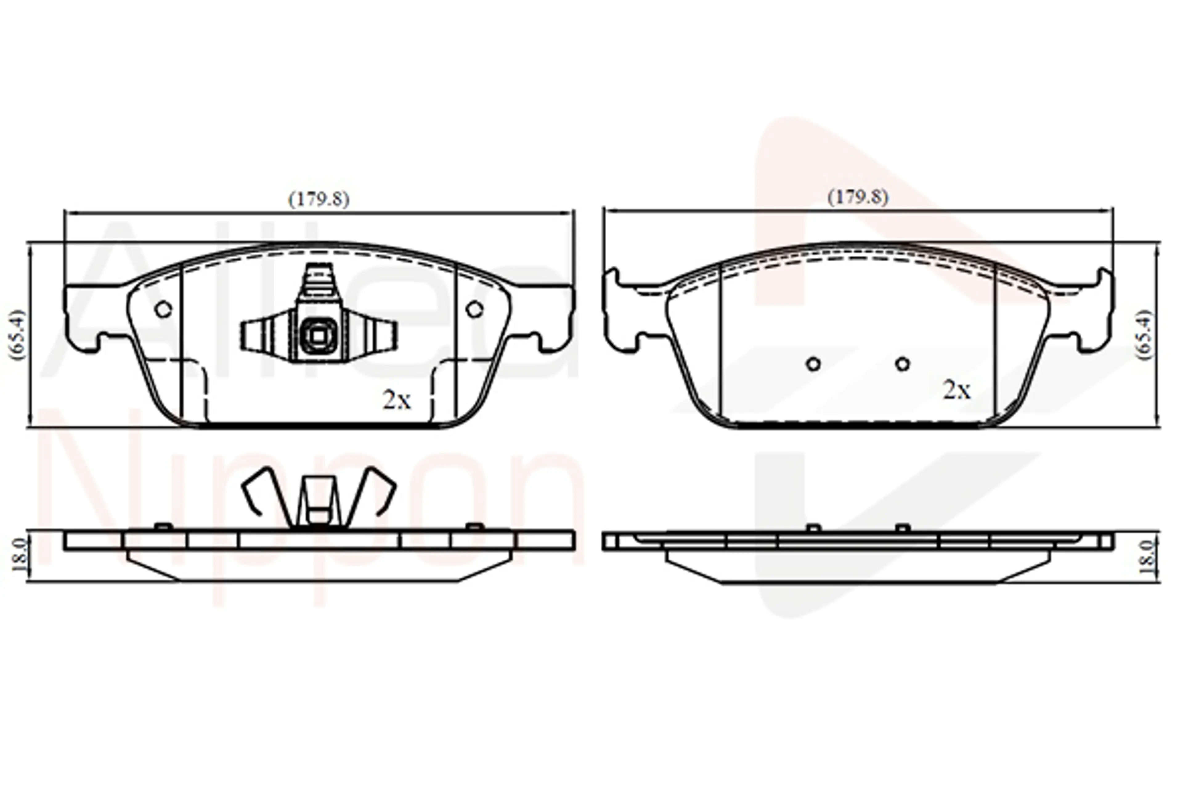CD-KB - JUEGO DE PASTILLAS DE FRENO