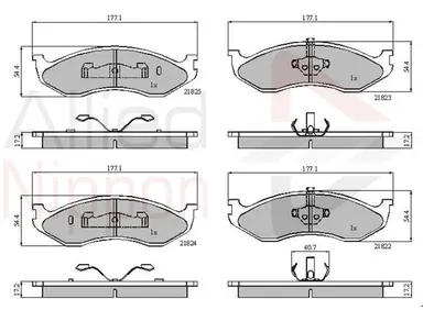 CD-KB - JUEGO DE PASTILLAS DE FRENO