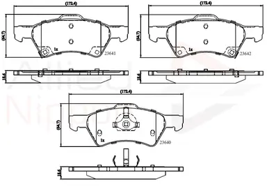 CD-KB - JUEGO DE PASTILLAS DE FRENO