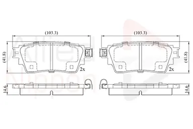 CD-KB - JUEGO DE PASTILLAS DE FRENO