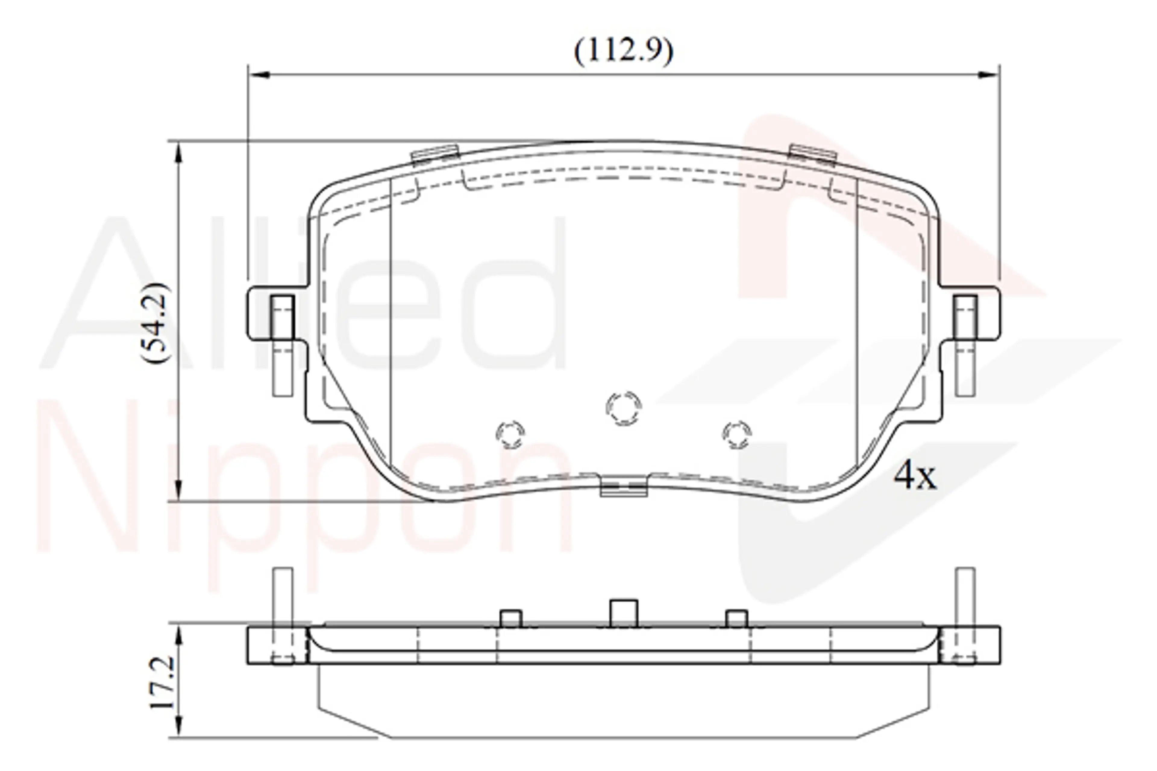 CD-KB - JUEGO DE PASTILLAS DE FRENO