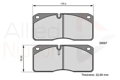 CD-KB - JUEGO DE PASTILLAS DE FRENO