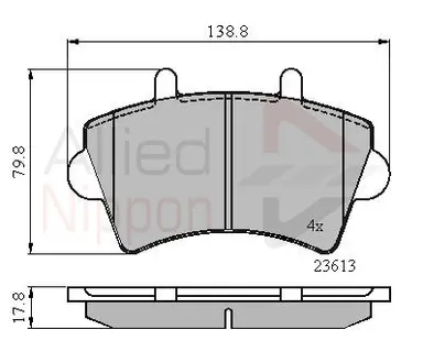 JUEGO DE PASTILLAS DE FRENO