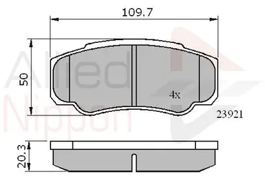 JUEGO DE PASTILLAS DE FRENO
