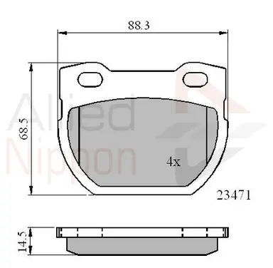 JUEGO DE PASTILLAS DE FRENO