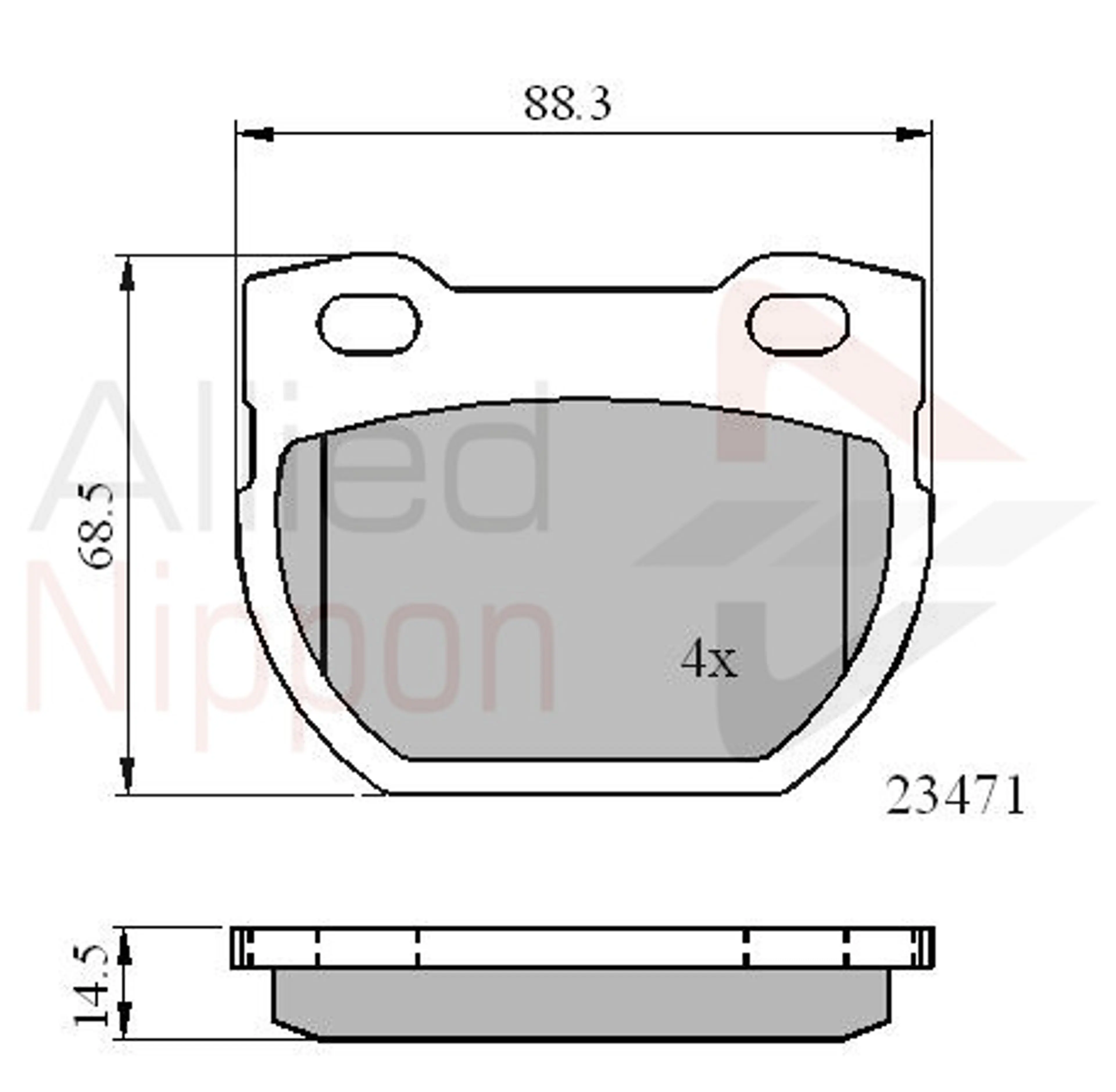 JUEGO DE PASTILLAS DE FRENO