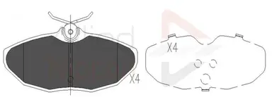 JUEGO DE PASTILLAS DE FRENO