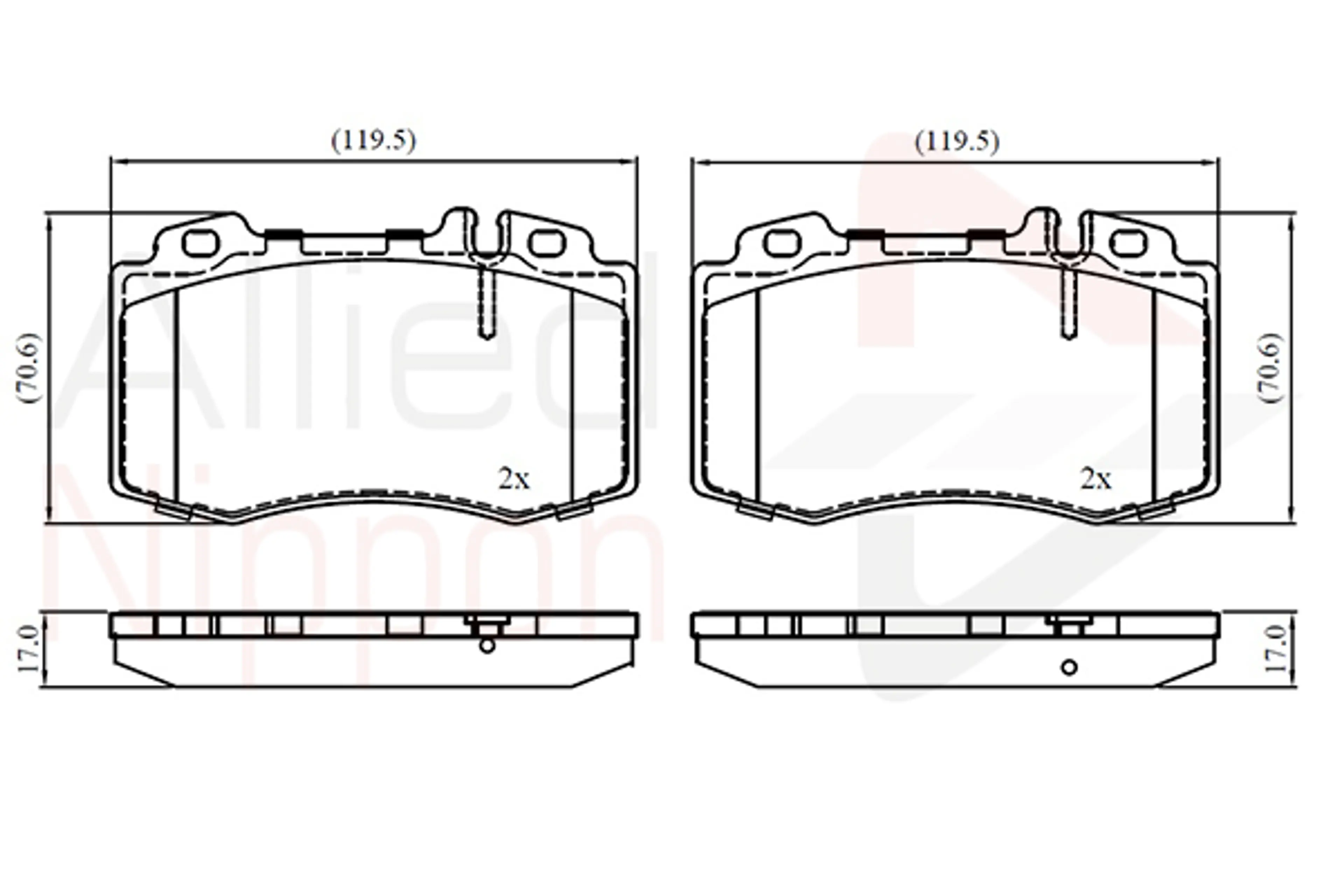 JUEGO DE PASTILLAS DE FRENO