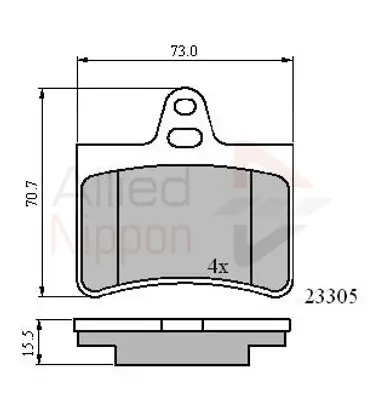 JUEGO DE PASTILLAS DE FRENO
