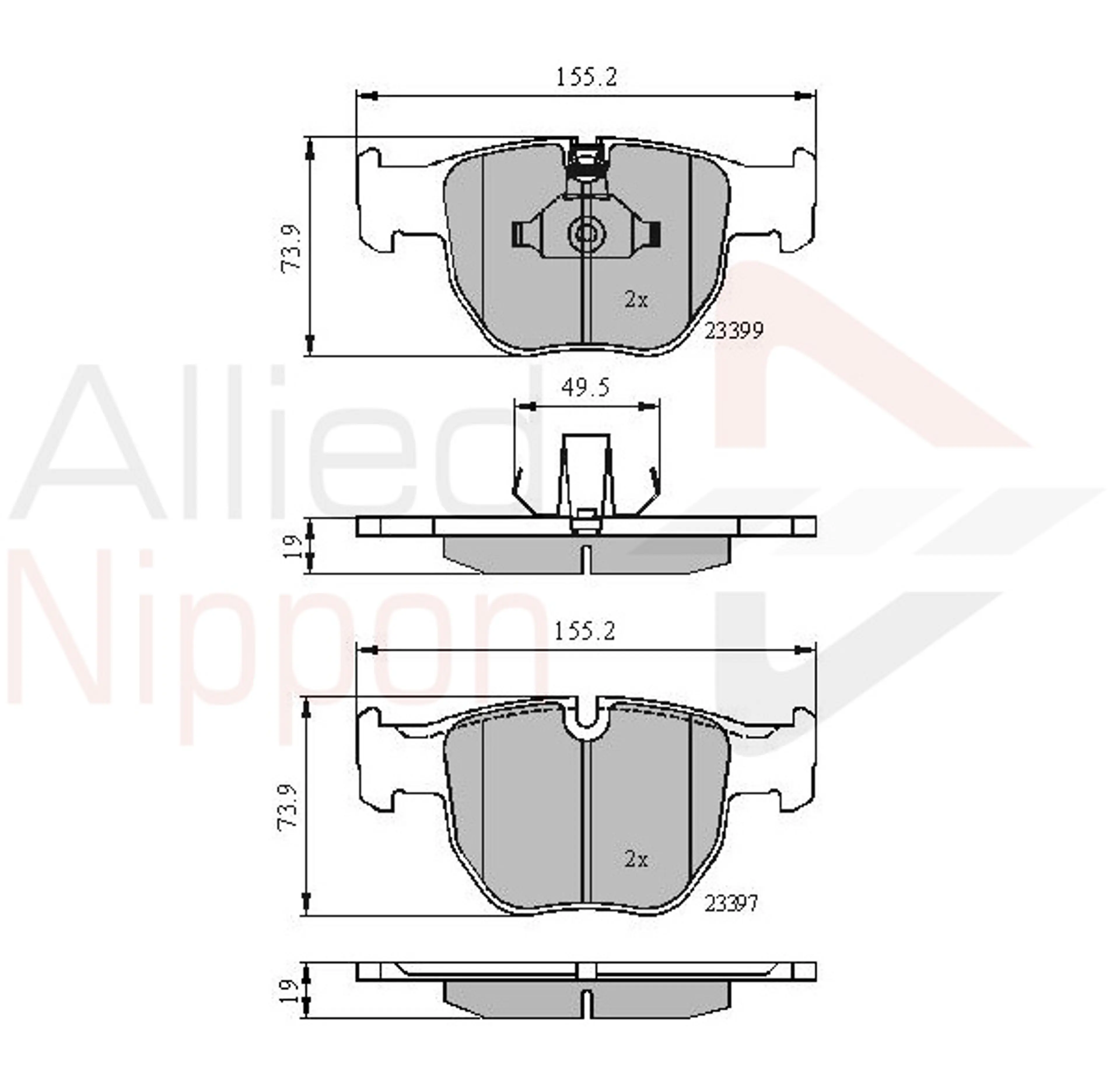JUEGO DE PASTILLAS DE FRENO