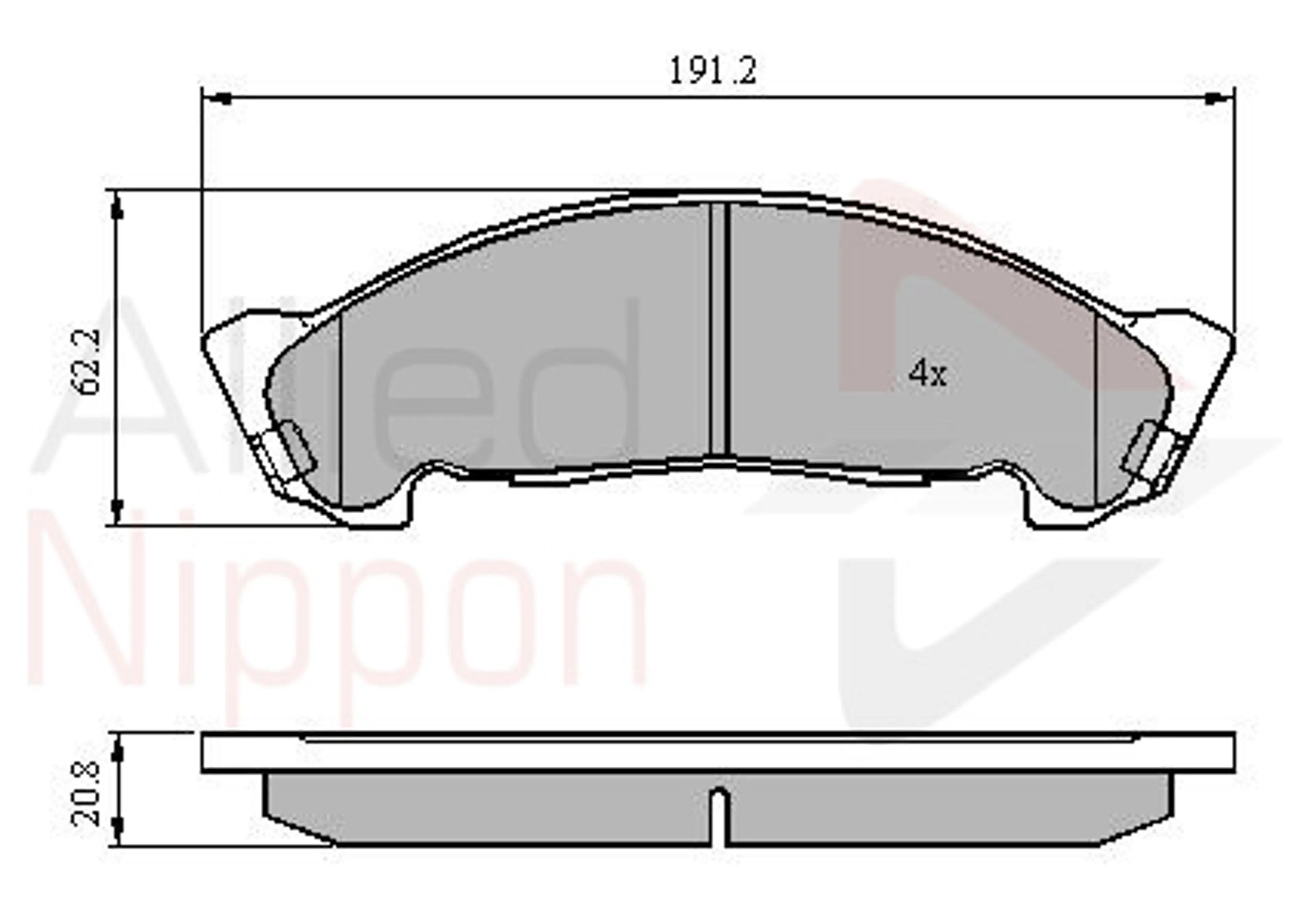 JUEGO DE PASTILLAS DE FRENO
