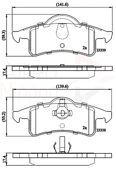 JUEGO DE PASTILLAS DE FRENO