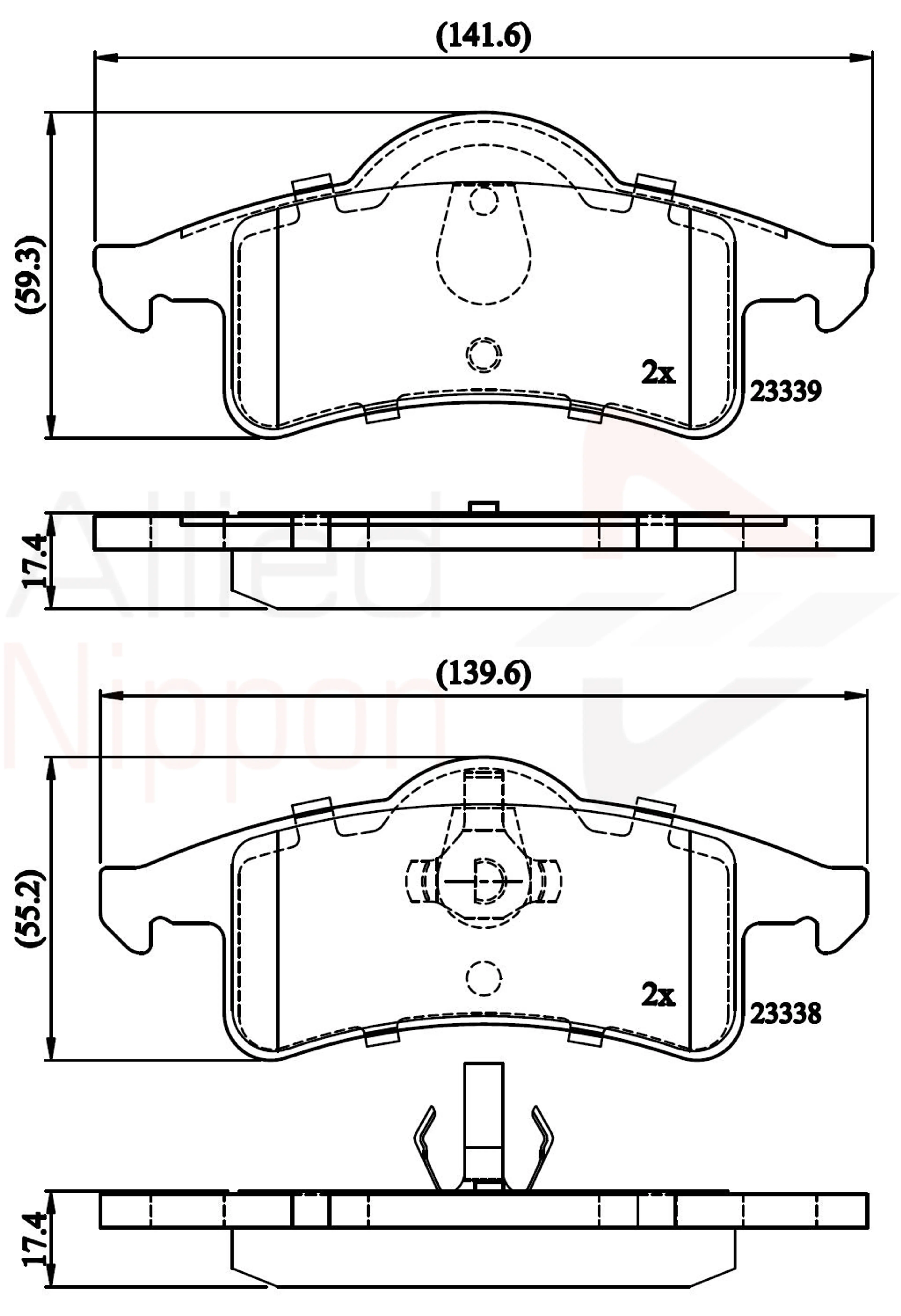 JUEGO DE PASTILLAS DE FRENO