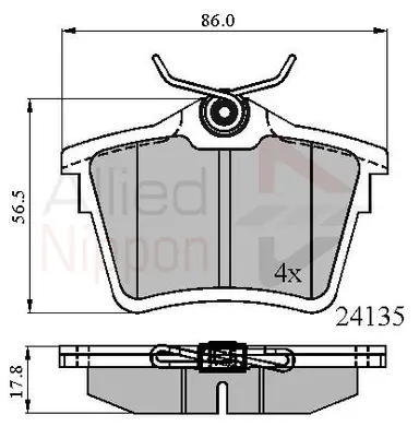 JUEGO DE PASTILLAS DE FRENO