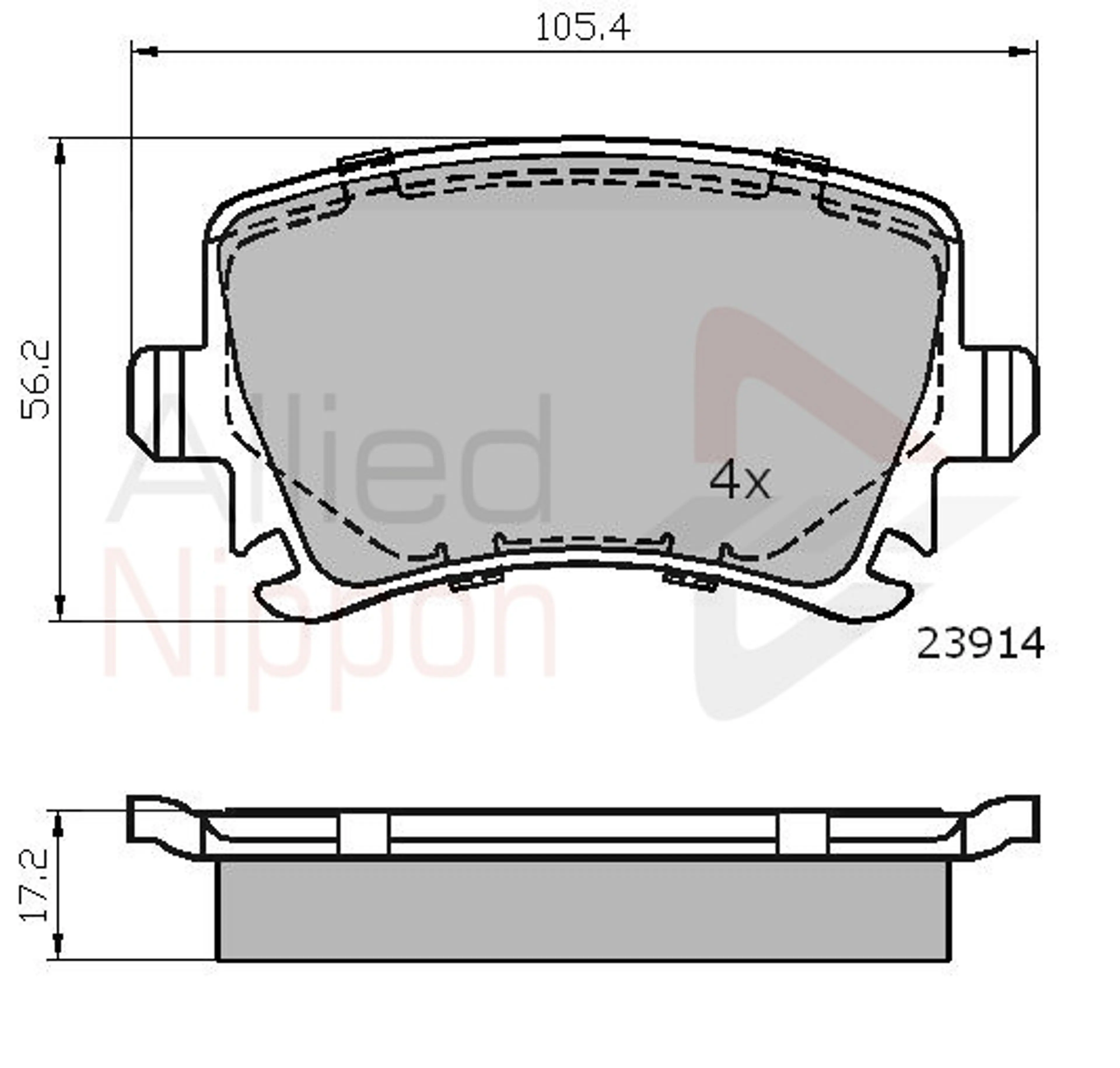 JUEGO DE PASTILLAS DE FRENO