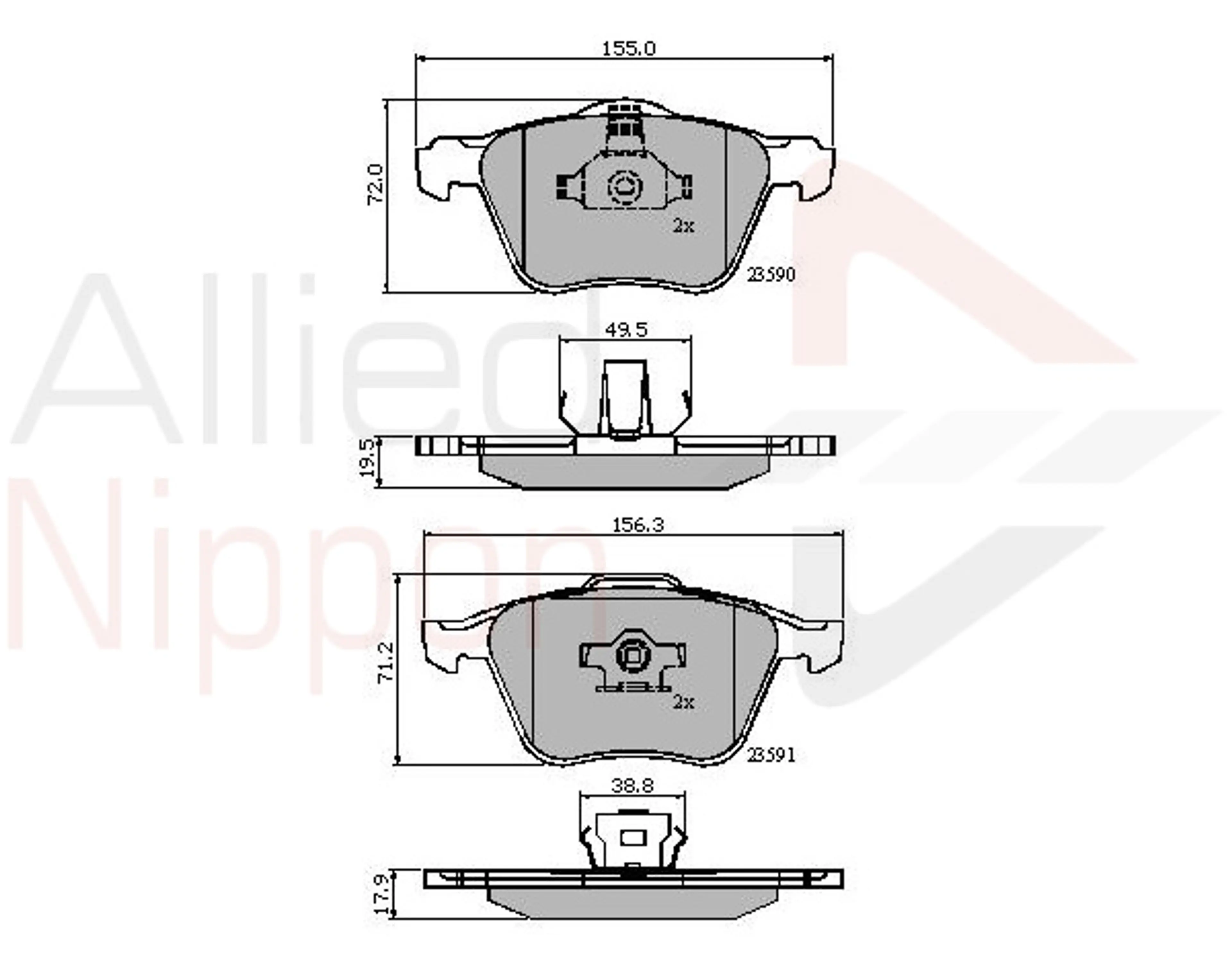 JUEGO DE PASTILLAS DE FRENO