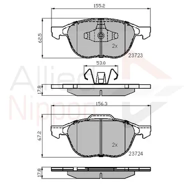 JUEGO DE PASTILLAS DE FRENO