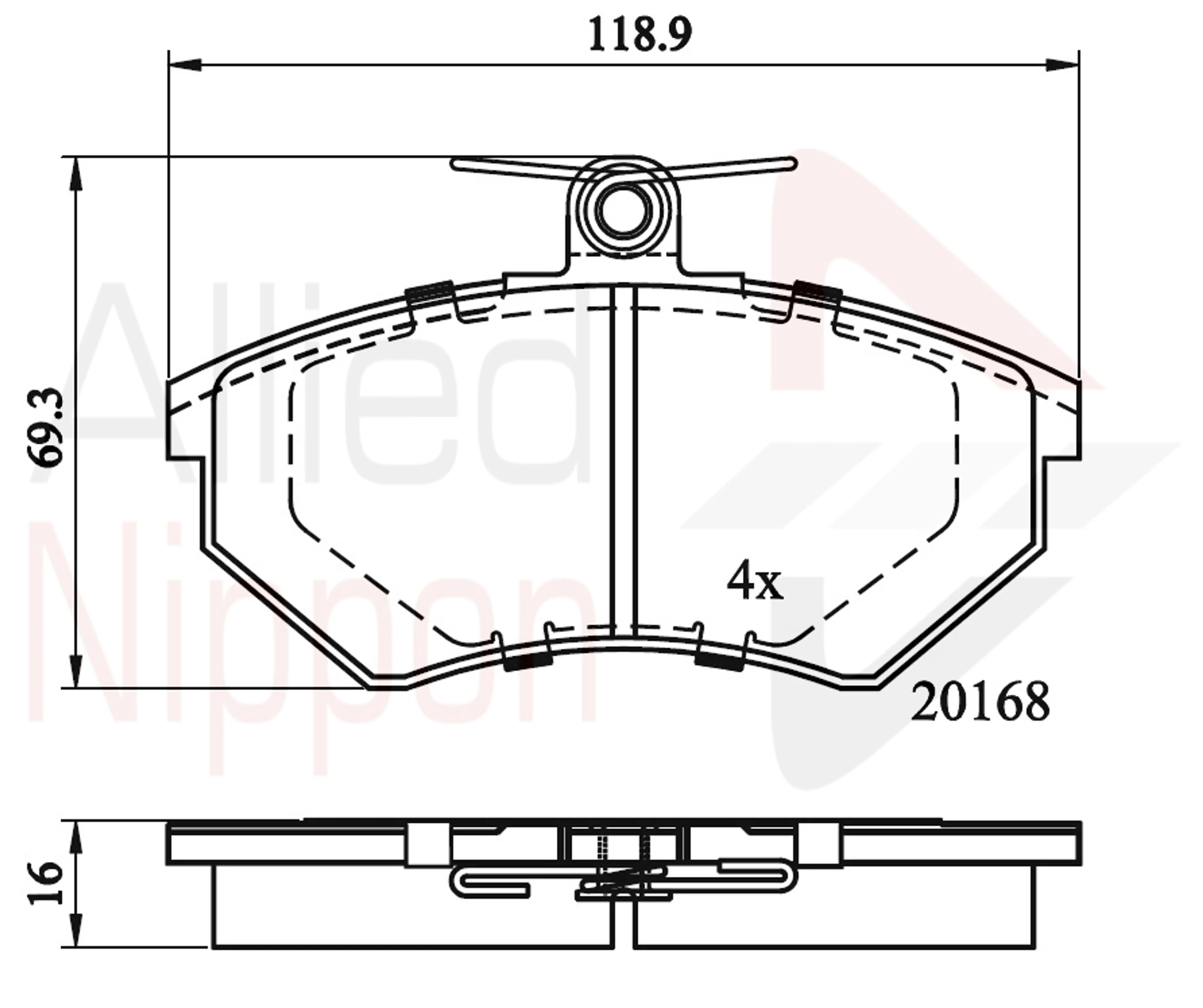 JUEGO DE PASTILLAS DE FRENO