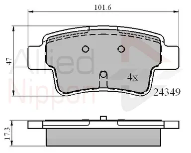 JUEGO DE PASTILLAS DE FRENO