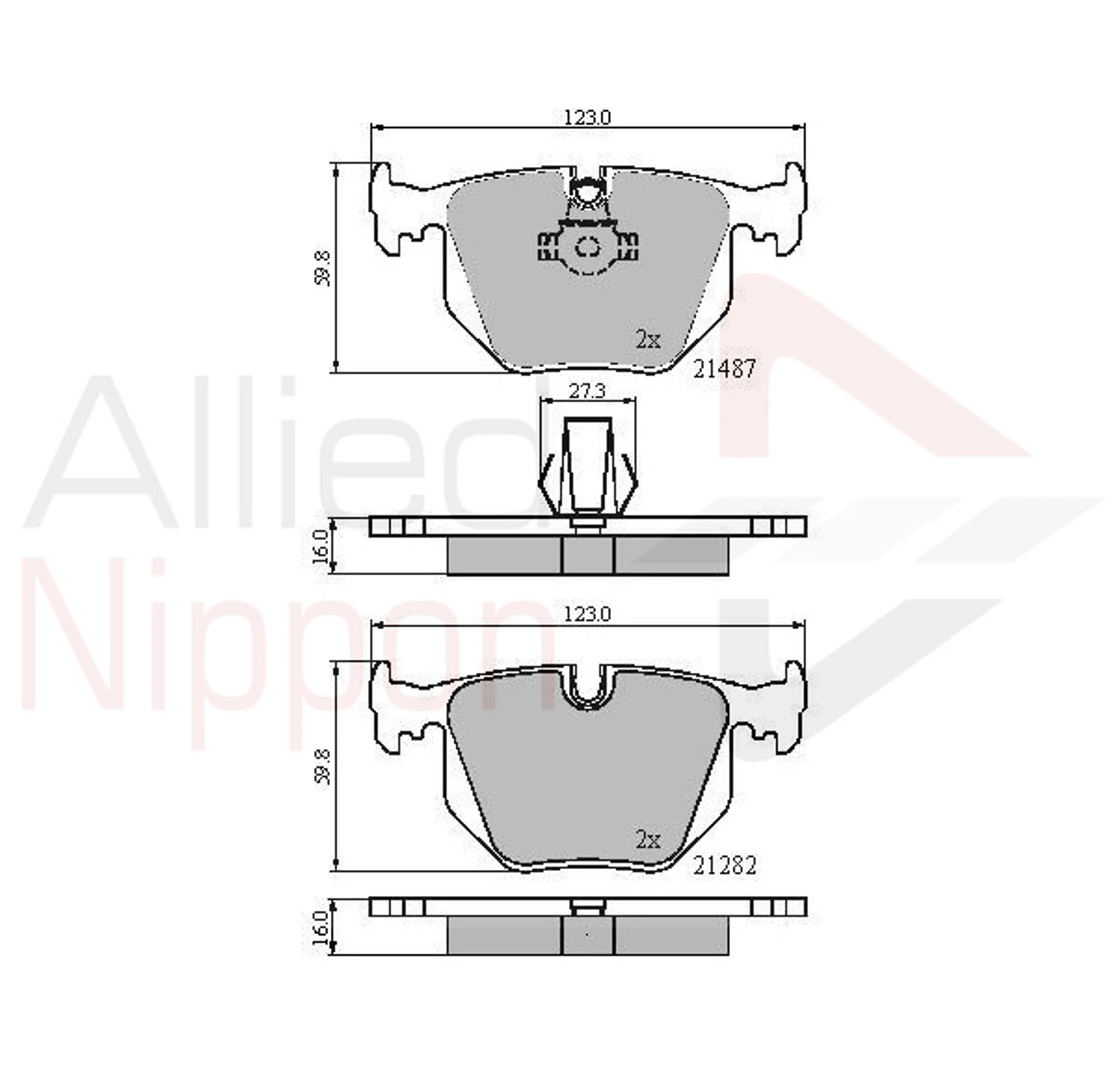 JUEGO DE PASTILLAS DE FRENO