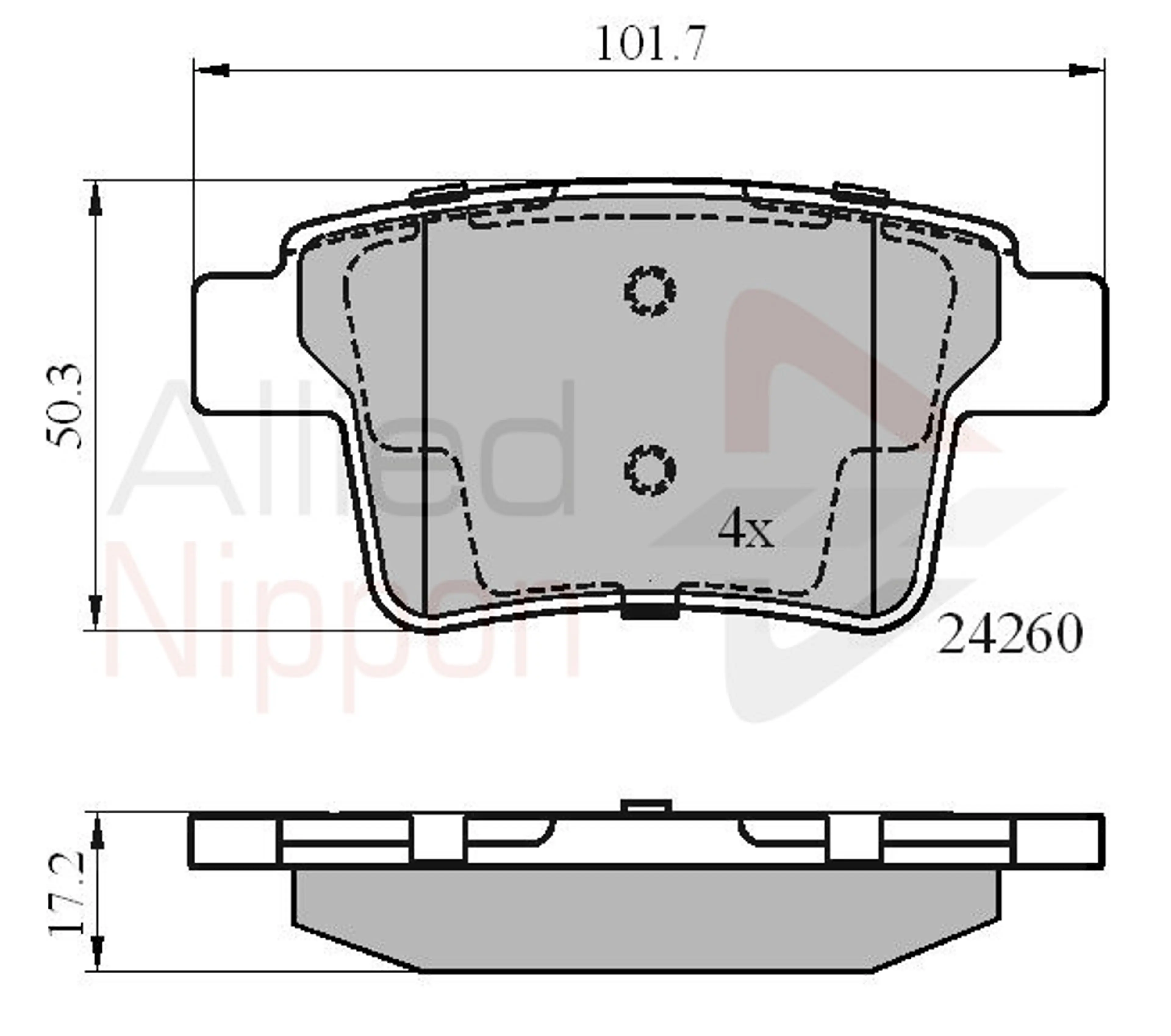 JUEGO DE PASTILLAS DE FRENO