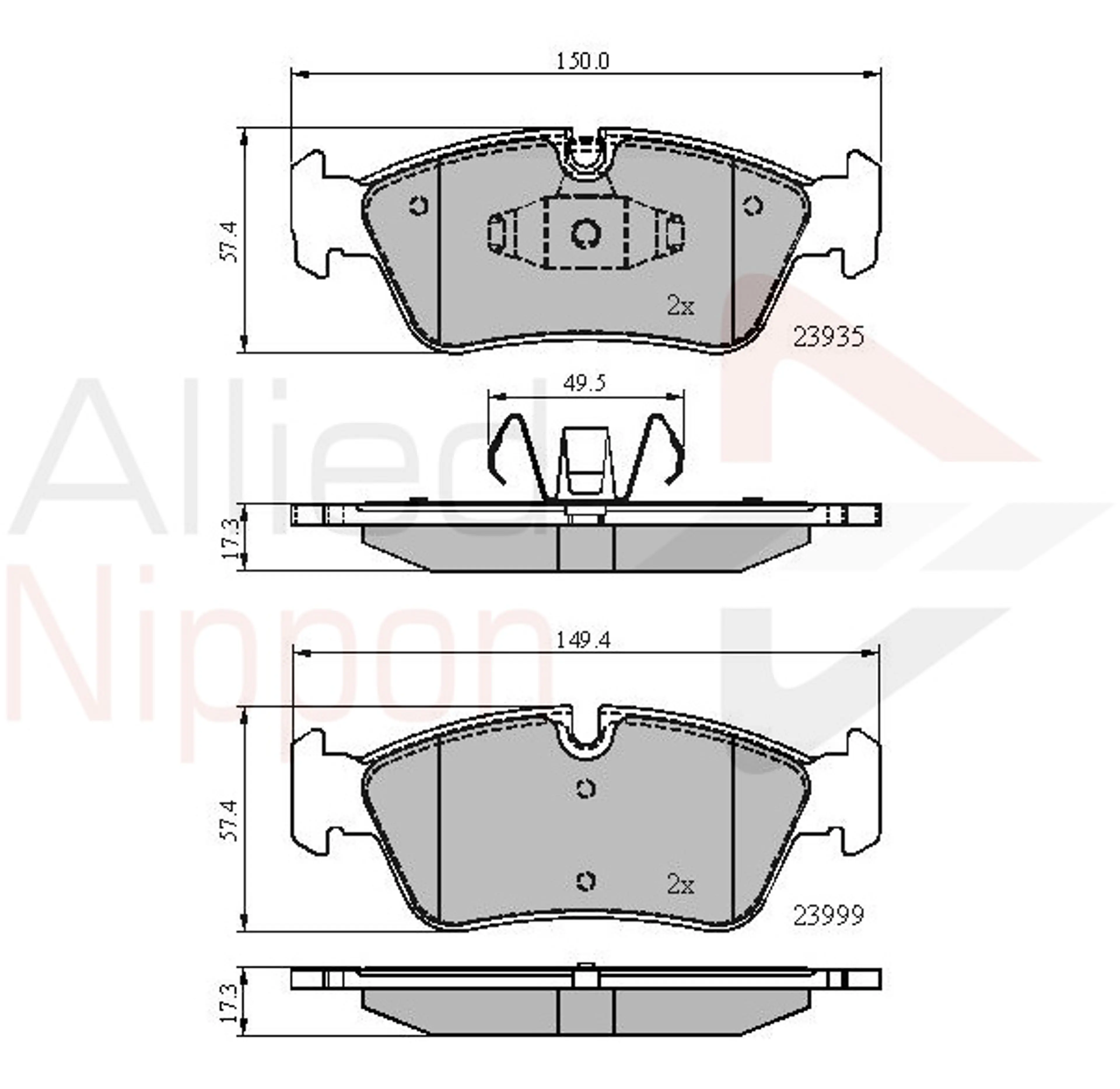 JUEGO DE PASTILLAS DE FRENO