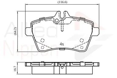 JUEGO DE PASTILLAS DE FRENO