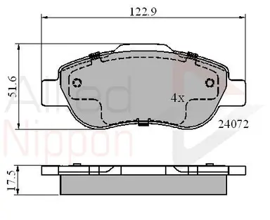JUEGO DE PASTILLAS DE FRENO