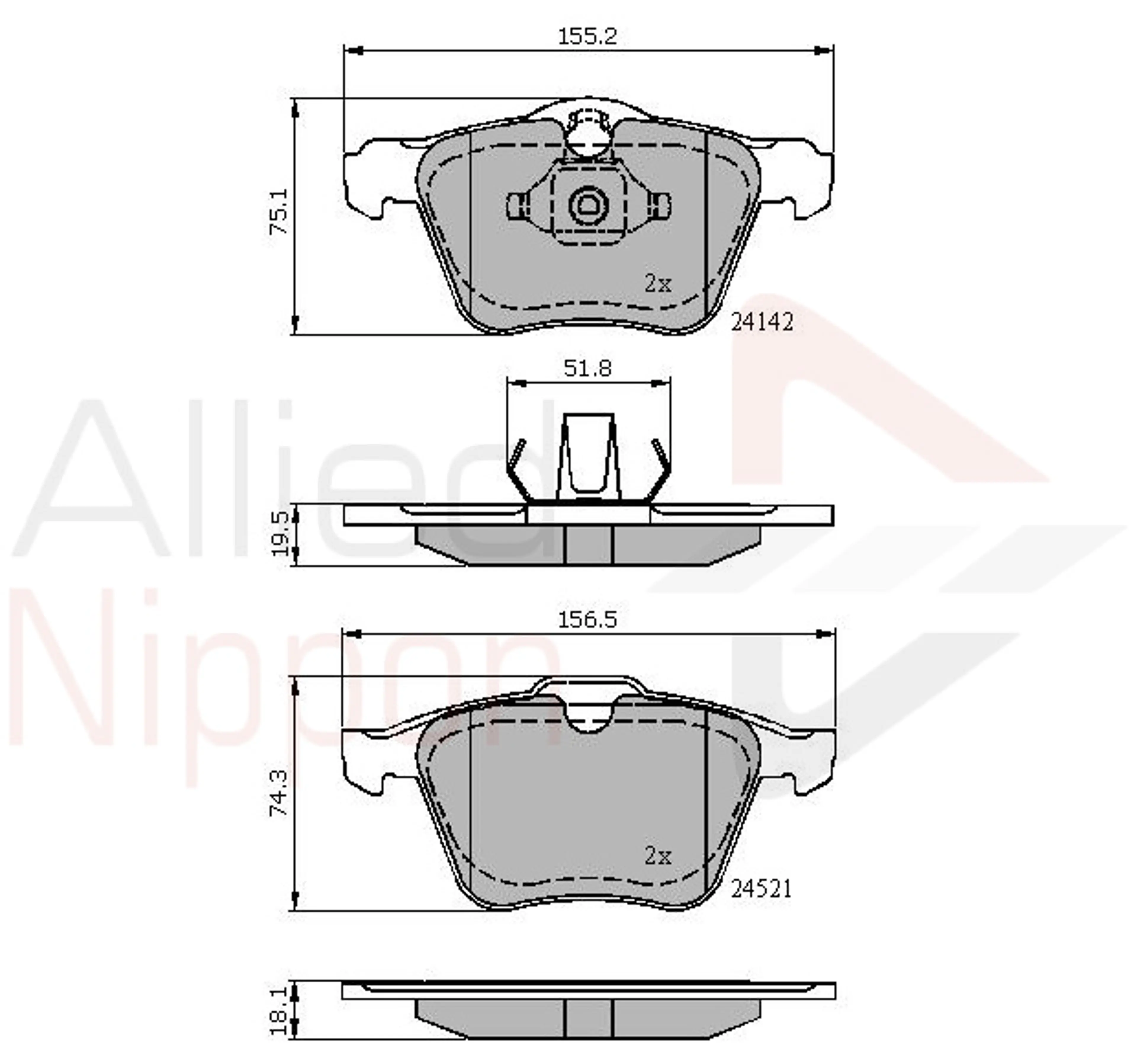 JUEGO DE PASTILLAS DE FRENO