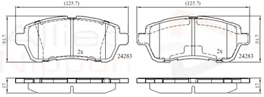 JUEGO DE PASTILLAS DE FRENO