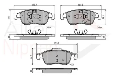 JUEGO DE PASTILLAS DE FRENO