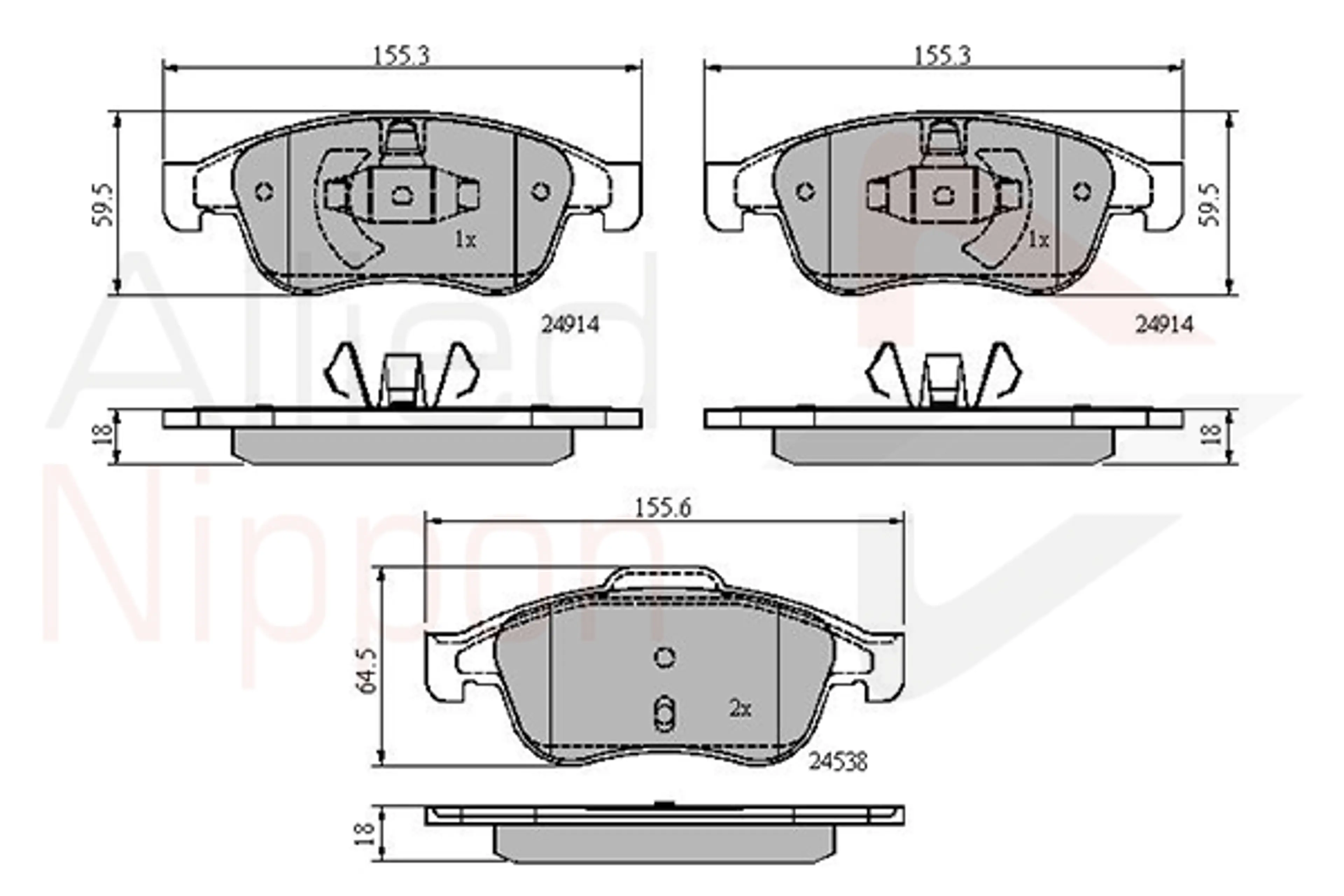 JUEGO DE PASTILLAS DE FRENO