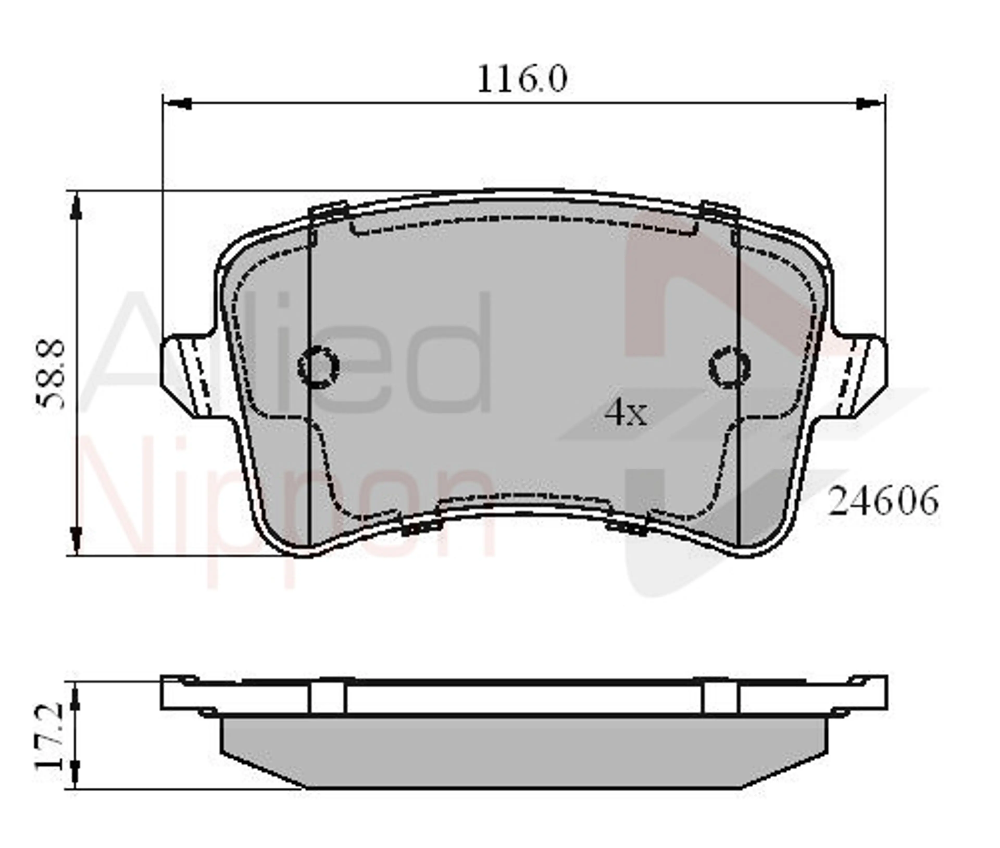 JUEGO DE PASTILLAS DE FRENO