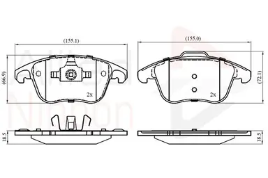 JUEGO DE PASTILLAS DE FRENO