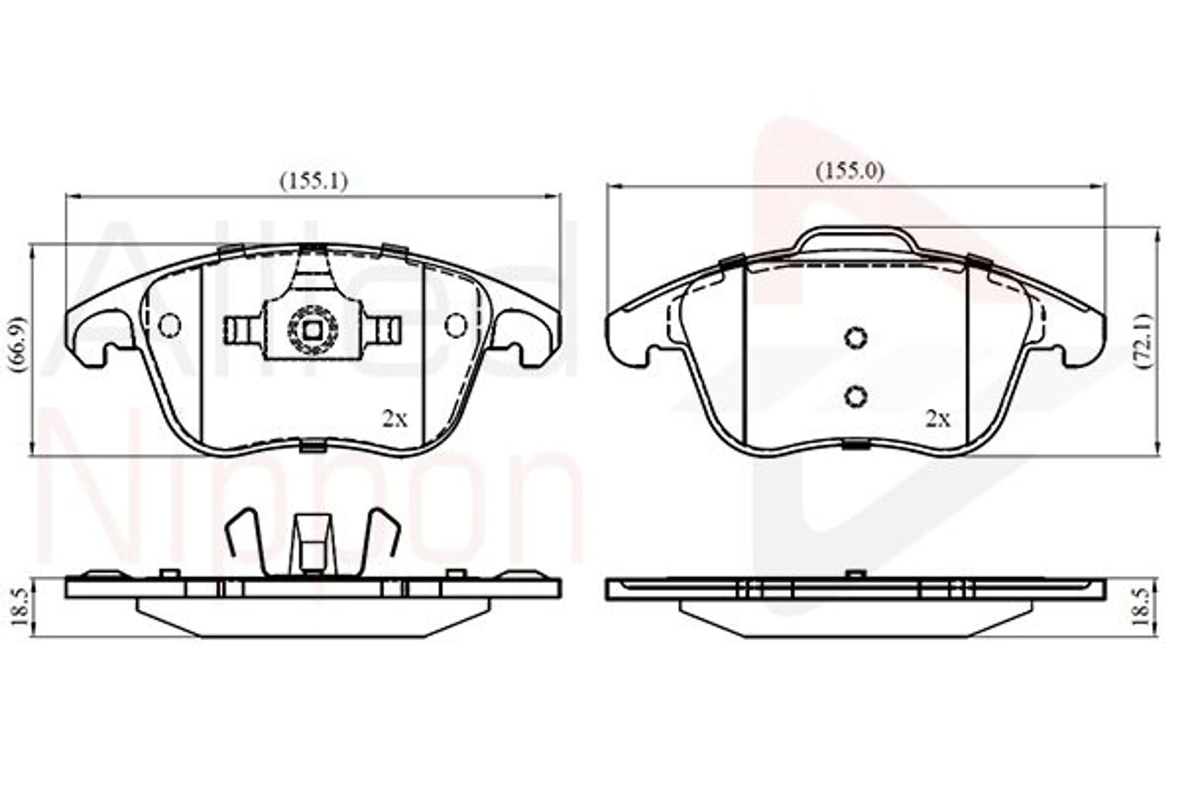 JUEGO DE PASTILLAS DE FRENO