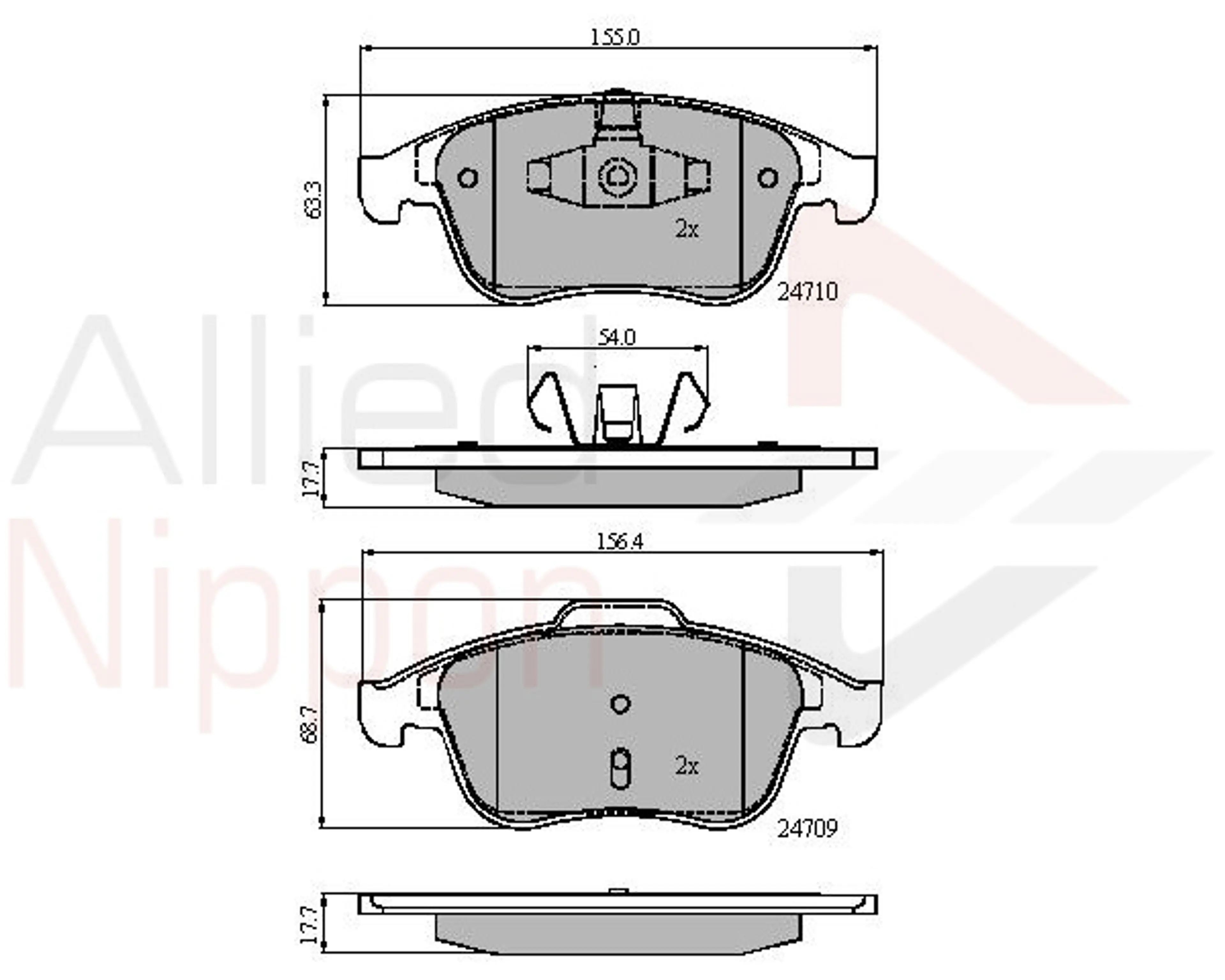 JUEGO DE PASTILLAS DE FRENO