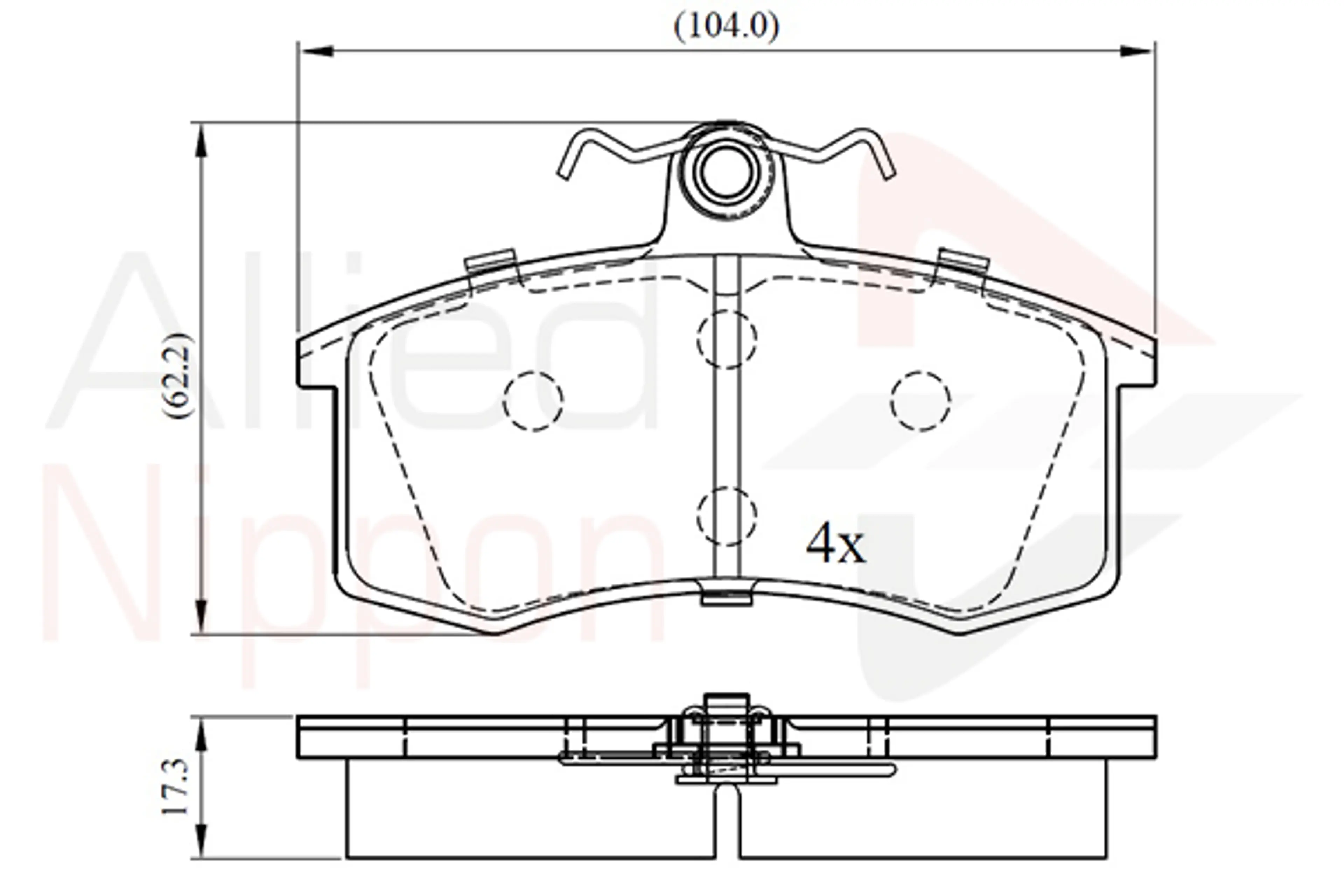 JUEGO DE PASTILLAS DE FRENO